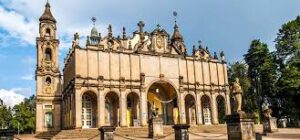 Addis Aaba tour- front view of of Holy Trinity cathedral 4kilo